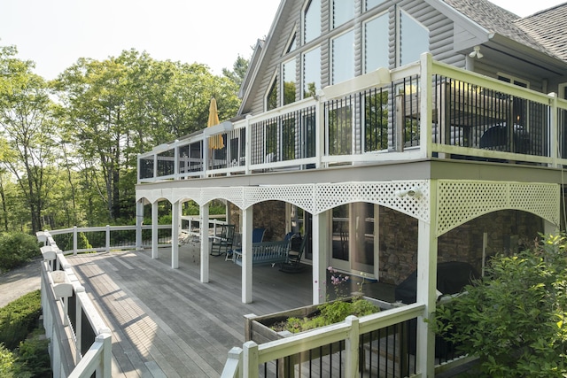 86 Firth Dr, Boothbay, ME 04537 - view of wooden terrace