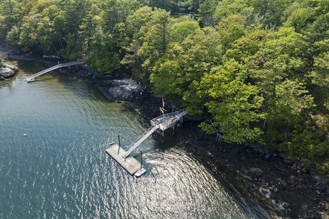 86 Firth Dr, Boothbay, ME 04537 - aerial view of property and surrounding area with a nearby body of water
