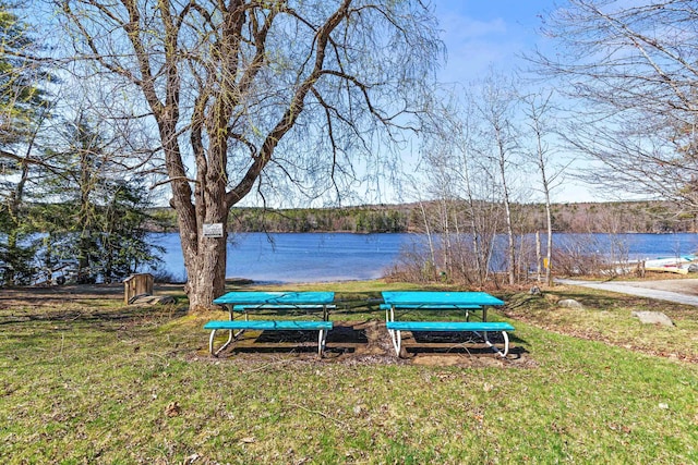 214 Gore Rd, Naples, ME 04055 - view of grassy yard with a water view