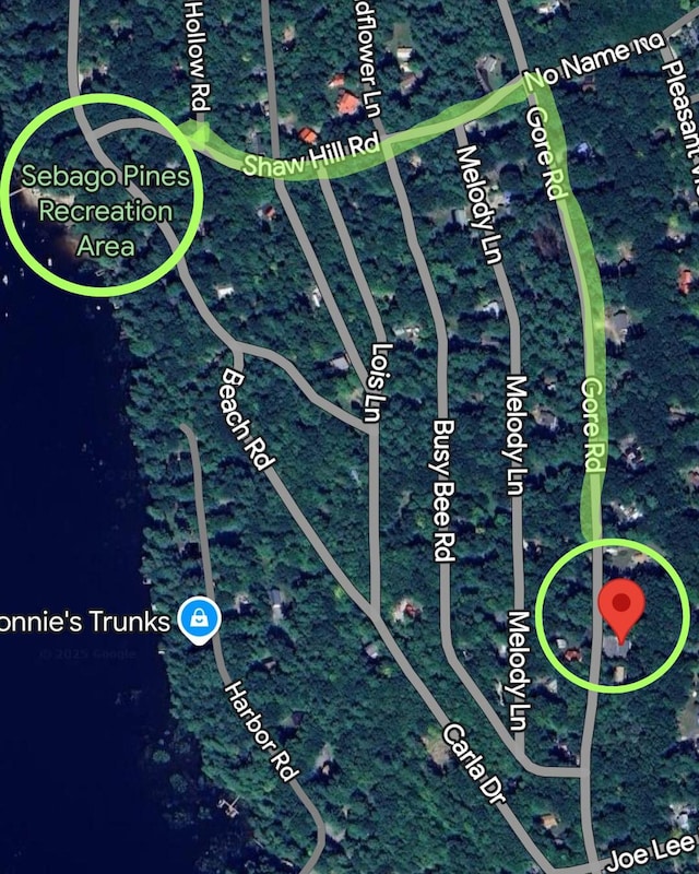 214 Gore Rd, Naples, ME 04055 - aerial map of property and surrounding area