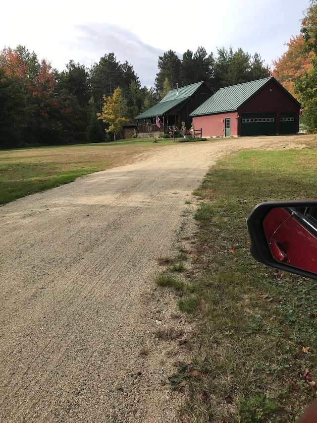 200 Averill Hill Rd, Dixfield, ME 04224 - view of dirt / gravel road with an outbuilding