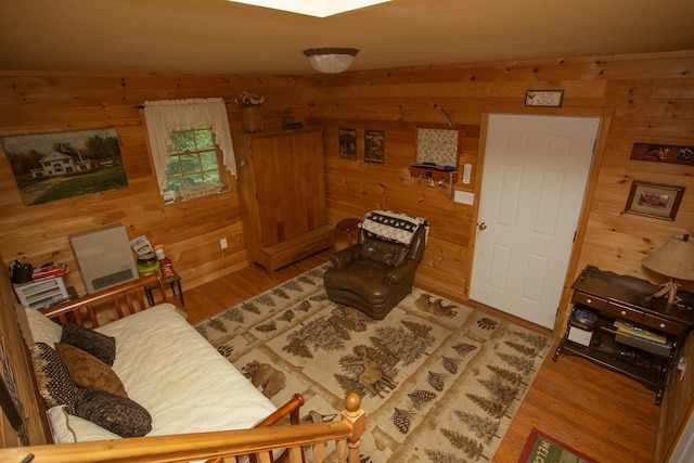 200 Averill Hill Rd, Dixfield, ME 04224 - living area with wood walls and wood finished floors