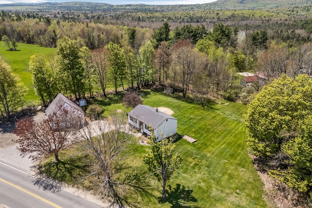 269 Hebron Rd, Buckfield, ME 04220 - aerial view of property and surrounding area featuring a heavily wooded area
