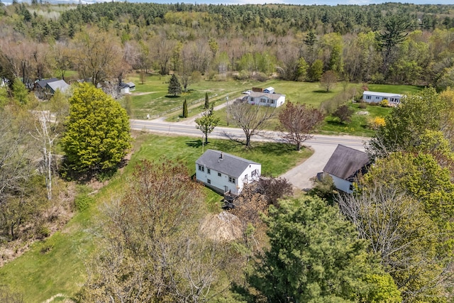 269 Hebron Rd, Buckfield, ME 04220 - aerial view of property and surrounding area with a forest