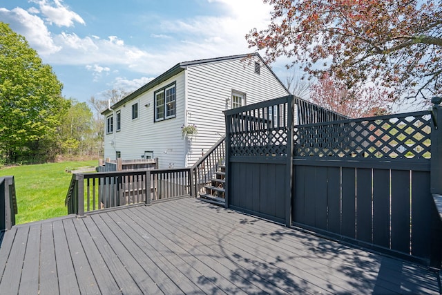 269 Hebron Rd, Buckfield, ME 04220 - deck with a yard