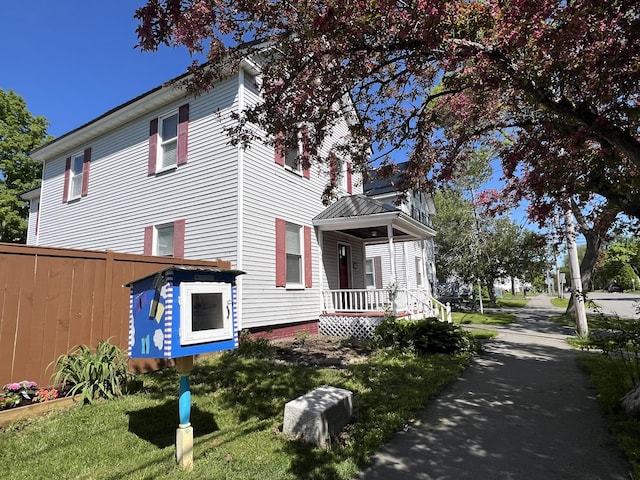 60 Elm St, Bangor, ME 04401 - view of property exterior featuring covered porch