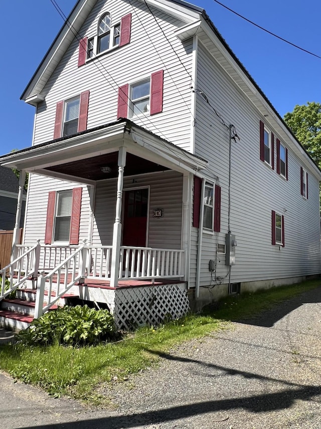 60 Elm St, Bangor, ME 04401 - view of front of property with a porch
