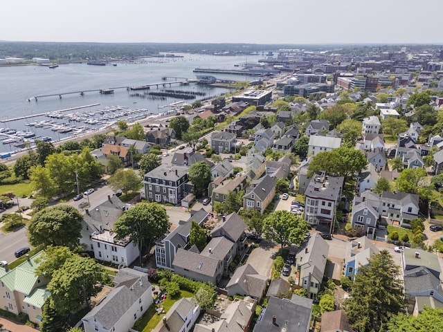 15 Obrion St Unit A, Portland, ME 04101 - aerial view of property and surrounding area with a nearby body of water, nearby suburban area, and a notable bridge