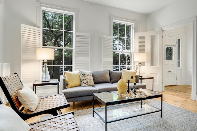 15 Obrion St Unit A, Portland, ME 04101 - living area featuring plenty of natural light and wood finished floors