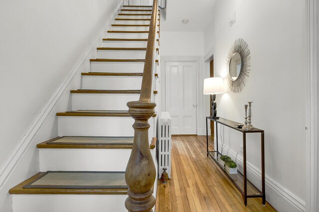 15 Obrion St Unit A, Portland, ME 04101 - stairs with hardwood / wood-style flooring