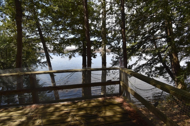 77 Orchard Dr, Saint Albans, ME 04971 - view of dock with a deck with water view