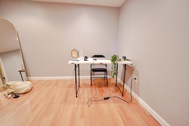 845 Hudson Rd, Glenburn, ME 04401 - home office with wood finished floors and baseboards