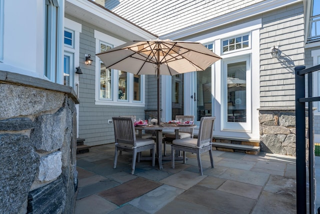 56 Deans Way, Cumberland, ME 04110 - view of patio / terrace featuring outdoor dining area