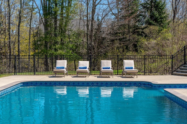 56 Deans Way, Cumberland, ME 04110 - view of swimming pool with fence and a fenced in pool