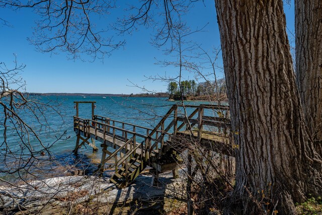 56 Deans Way, Cumberland, ME 04110 - view of dock featuring a water view