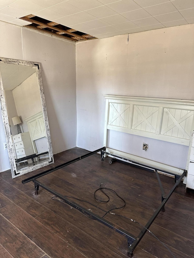 empty room with wood-type flooring