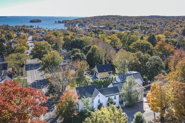 40 Mountain St, Camden, ME 04843 - bird's eye view featuring a water view