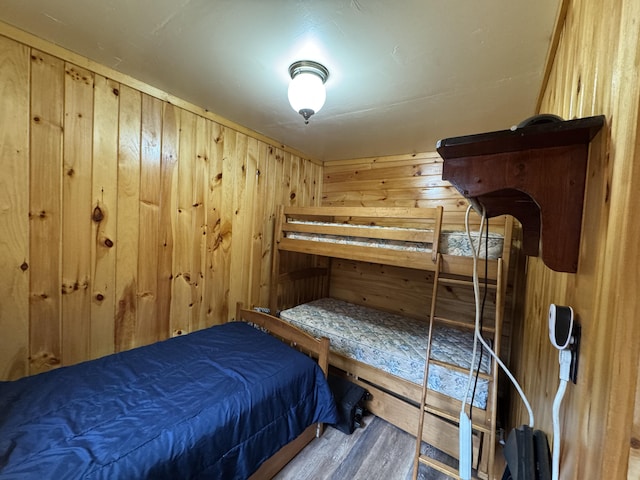 448 N Rd, Medford, ME 04463 - bedroom featuring wood walls and wood finished floors