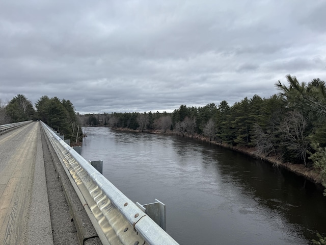 448 N Rd, Medford, ME 04463 - dock area with a water view and a wooded view