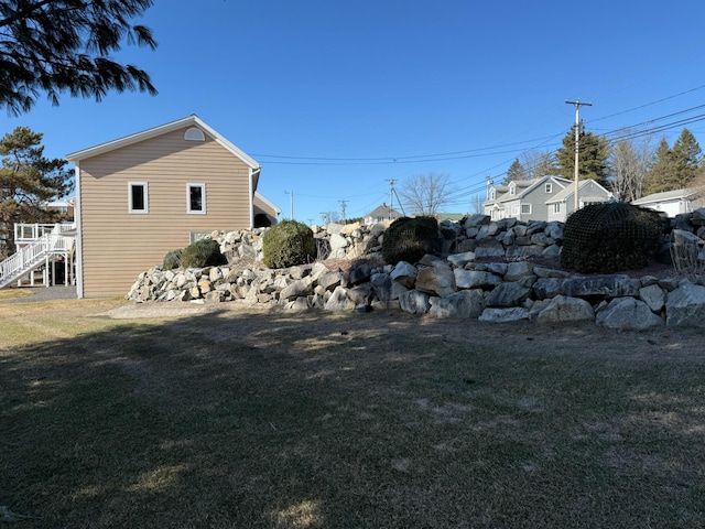 182 E Main St, Fort Kent, ME 04743 - view of green lawn with stairway