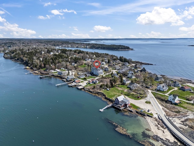 6 Merritt House Rd Unit 20, Harpswell, ME 04066 - aerial view of property and surrounding area with a nearby body of water and nearby suburban area