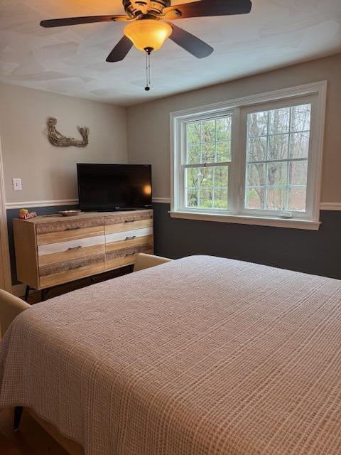 54 Black Smith Rd Unit 13, Wells, ME 04090 - bedroom with ceiling fan