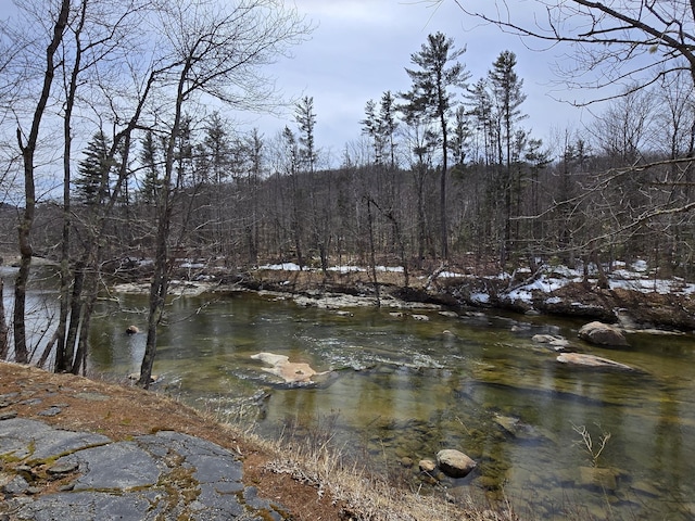 1898 Roxbury Rd, Roxbury, ME 04275 - water view featuring a forest