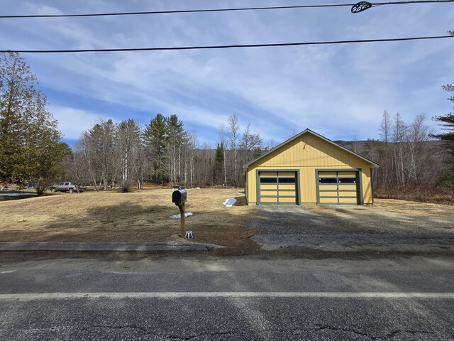 1898 Roxbury Rd, Roxbury, ME 04275 - detached garage featuring driveway