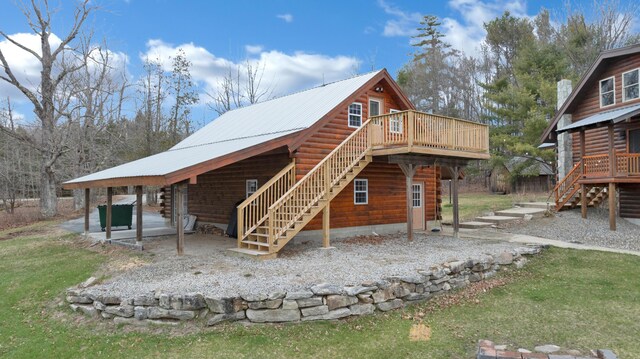 exterior space with stairs