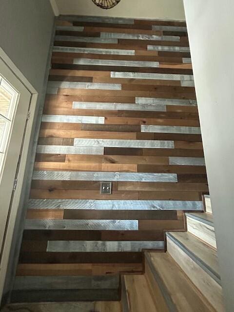 view of stairway