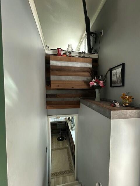 view of stairway