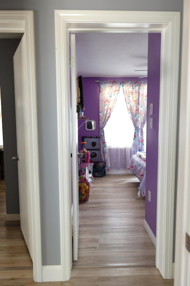 69 Goulds Ridge Rd, Passadumkeag, ME 04475 - corridor featuring light wood-style flooring and baseboards