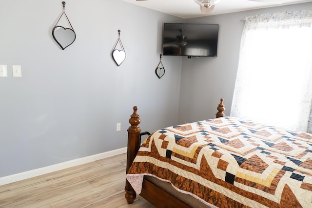 69 Goulds Ridge Rd, Passadumkeag, ME 04475 - bedroom featuring light wood-style flooring and baseboards