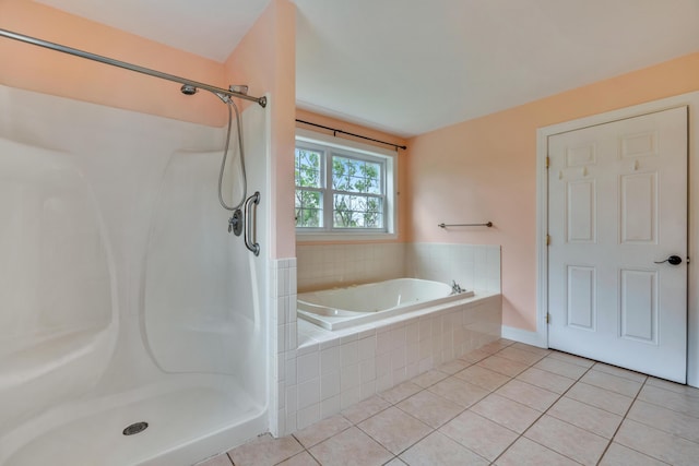 30 Apple Hill Vw, Alfred, ME 04002 - full bath with tile patterned flooring, a shower, and a bath