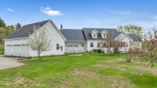 30 Apple Hill Vw, Alfred, ME 04002 - new england style home with a front lawn, driveway, and a chimney