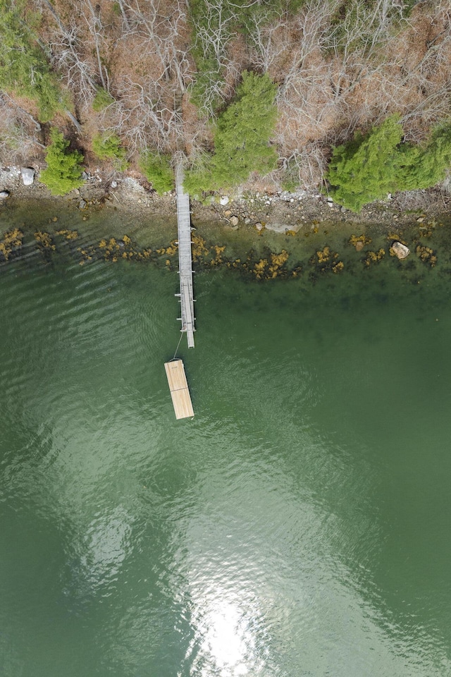 aerial overview of property's location featuring a large body of water