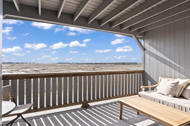 balcony with outdoor lounge area