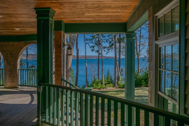 184 Spruce Point Rd, Yarmouth, ME 04096 - balcony with a water view