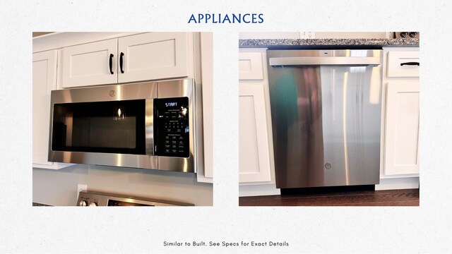 2 Blaine St, Saco, ME 04072 - interior details featuring white cabinets and appliances with stainless steel finishes