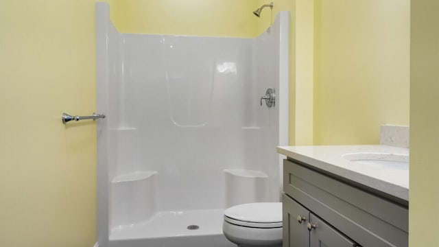 LOT16 Beech St Unit 16, Hallowell, ME 04347 - bathroom featuring vanity, toilet, and a stall shower