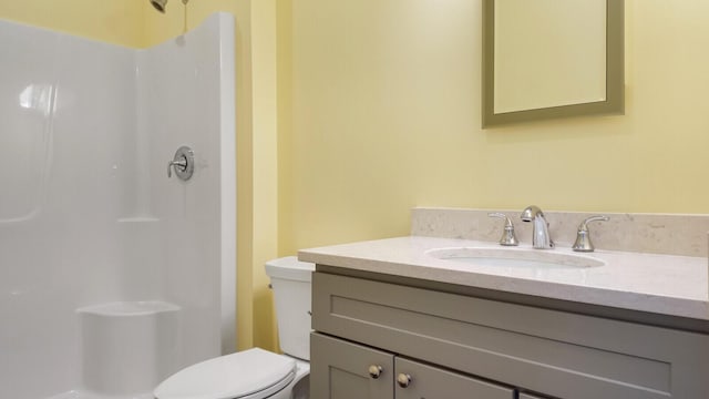 LOT16 Beech St Unit 16, Hallowell, ME 04347 - bathroom featuring walk in shower, vanity, and toilet