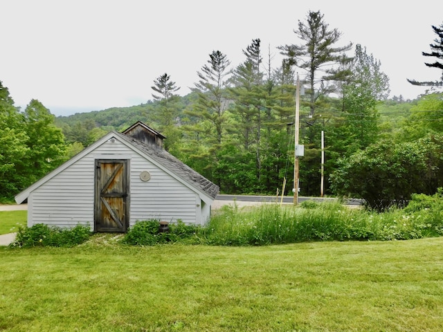346 Bear River Rd, Newry, ME 04261 - view of outbuilding with a view of trees