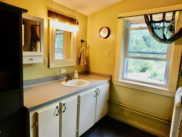 346 Bear River Rd, Newry, ME 04261 - bathroom featuring tile patterned flooring and vanity