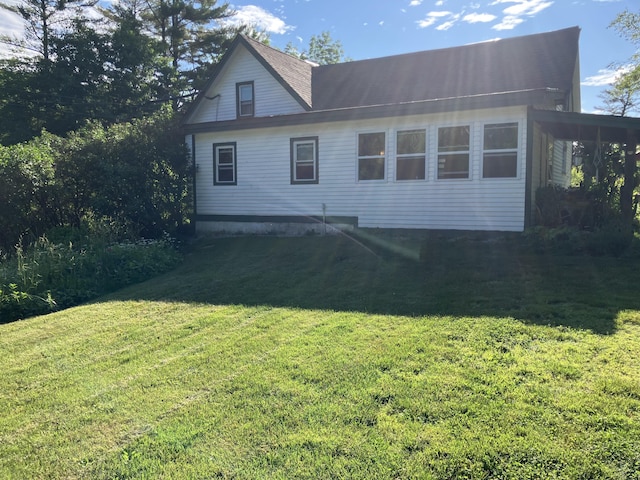 346 Bear River Rd, Newry, ME 04261 - back of house featuring a lawn