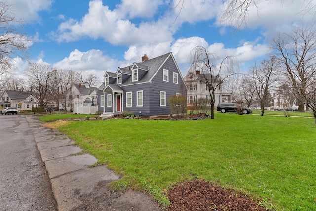 1 Silver Ter, Waterville, ME 04901 - view of home's exterior with a yard and a chimney