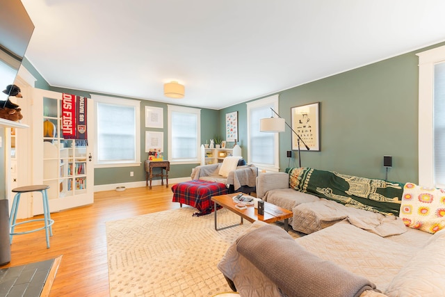 1 Silver Ter, Waterville, ME 04901 - living area featuring baseboards and wood finished floors