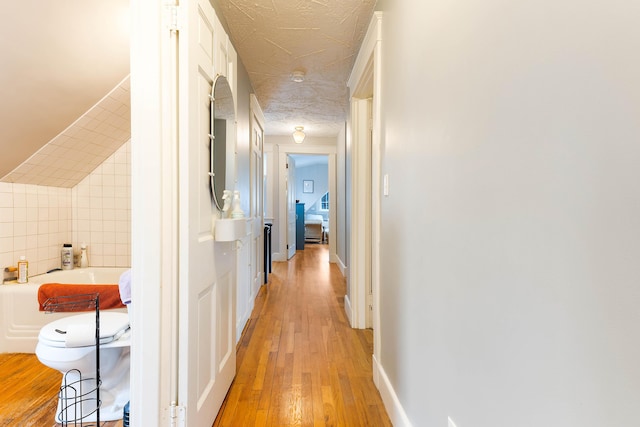 1 Silver Ter, Waterville, ME 04901 - corridor with light wood-type flooring and baseboards