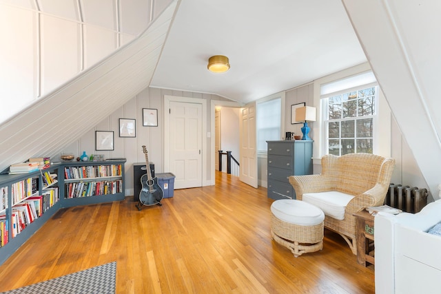 1 Silver Ter, Waterville, ME 04901 - sitting room with vaulted ceiling and light wood finished floors