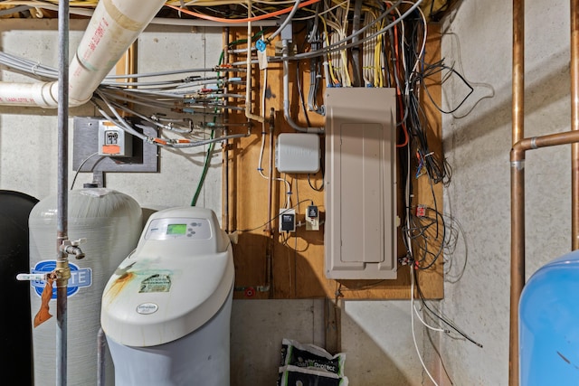 utility room with electric panel