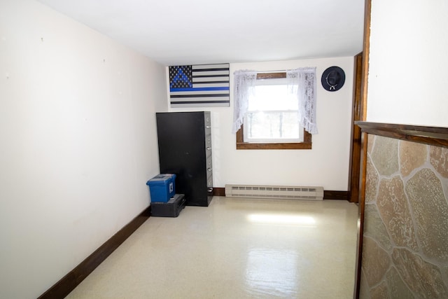 1114 Kennebec Rd, Hampden, ME 04444 - empty room featuring baseboards and baseboard heating
